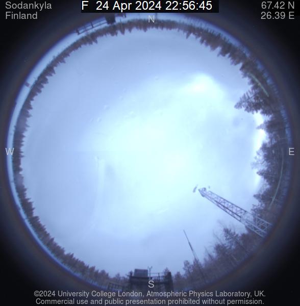 Sodankylä, Finland - All-sky aurora live camera